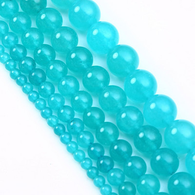 Veleprodajne perle od tamnozelenog žada, labave perle od prirodnog kamena 4 6 8 10 12 mm ručni rad za izradu nakita DIY narukvica ogrlica