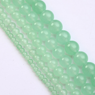 Veleprodajne perle od tamnozelenog žada, labave perle od prirodnog kamena 4 6 8 10 12 mm ručni rad za izradu nakita DIY narukvica ogrlica