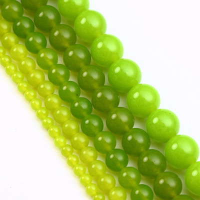 Veleprodajne perle od tamnozelenog žada, labave perle od prirodnog kamena 4 6 8 10 12 mm ručni rad za izradu nakita DIY narukvica ogrlica