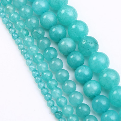 Veleprodajne perle od tamnozelenog žada, labave perle od prirodnog kamena 4 6 8 10 12 mm ručni rad za izradu nakita DIY narukvica ogrlica