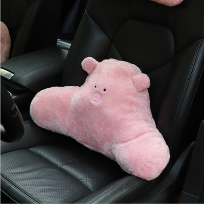 Novi modni slatki crtani lumbalni oslonac Jastuk za struk Naslon za glavu Jastuk za vrat Ženski ukrasi za unutrašnjost automobila