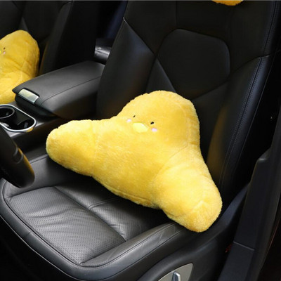 Novi modni slatki crtani lumbalni oslonac Jastuk za struk Naslon za glavu Jastuk za vrat Ženski ukrasi za unutrašnjost automobila