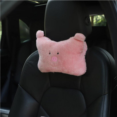 Novi modni slatki crtani lumbalni oslonac Jastuk za struk Naslon za glavu Jastuk za vrat Ženski ukrasi za unutrašnjost automobila