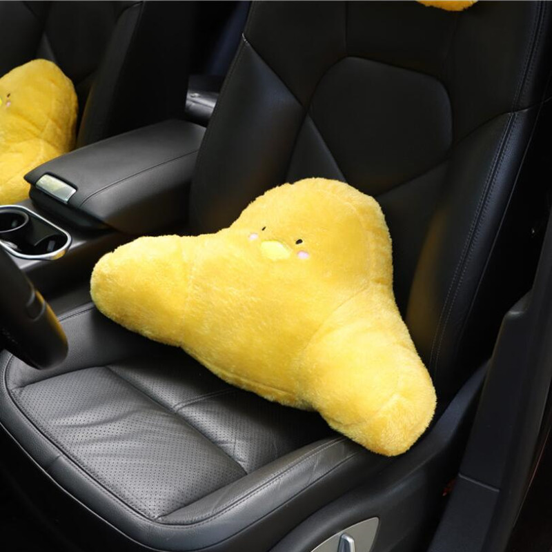 Novi modni slatki crtani lumbalni oslonac Jastuk za struk Naslon za glavu Jastuk za vrat Ženski ukrasi za unutrašnjost automobila