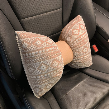 Simple Fashion New Bowknot οσφυϊκή σπονδυλική στήλη αυτοκινήτου Μέση λαιμόμαξιλα Προσκέφαλο στο εσωτερικό του αυτοκινήτου