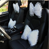 Four Seasons Univerzalni čipkasti točkasti modni visokokvalitetni ukrasi za unutrašnjost automobila Jastuk za vrat oko struka
