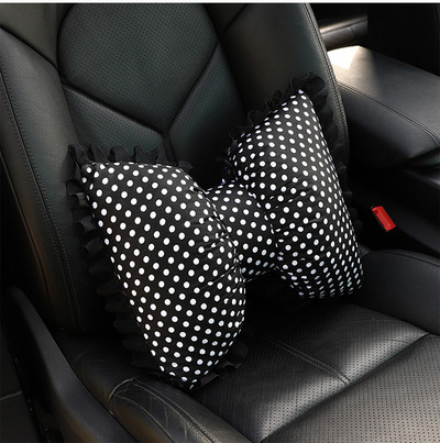 Four Seasons Univerzalni čipkasti točkasti modni visokokvalitetni ukrasi za unutrašnjost automobila Jastuk za vrat oko struka