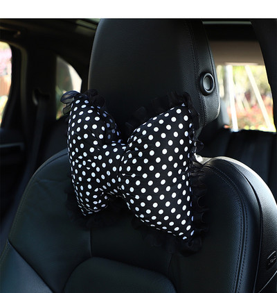 Four Seasons Univerzalni čipkasti točkasti modni visokokvalitetni ukrasi za unutrašnjost automobila Jastuk za vrat oko struka