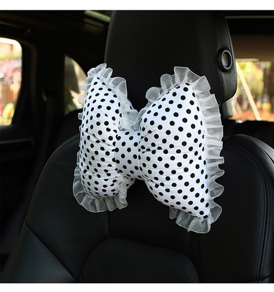 Four Seasons Univerzalni čipkasti točkasti modni visokokvalitetni ukrasi za unutrašnjost automobila Jastuk za vrat oko struka