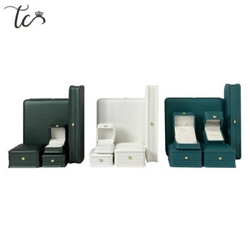 Jewelry Organizer Box Υψηλής ποιότητας Κολιέ Δαχτυλίδι Casket Storage Earrings Organizer PU Beauty Container Organizador De Joyas