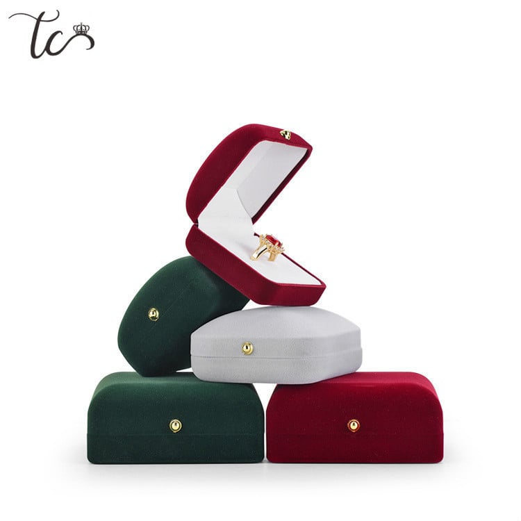 Gyűrűs ajándékcsomagoló doboz csecsebecsés doboz nyaklánc fülbevaló tartó ékszer kijelző és csomagolás De Joyas Para Colgar