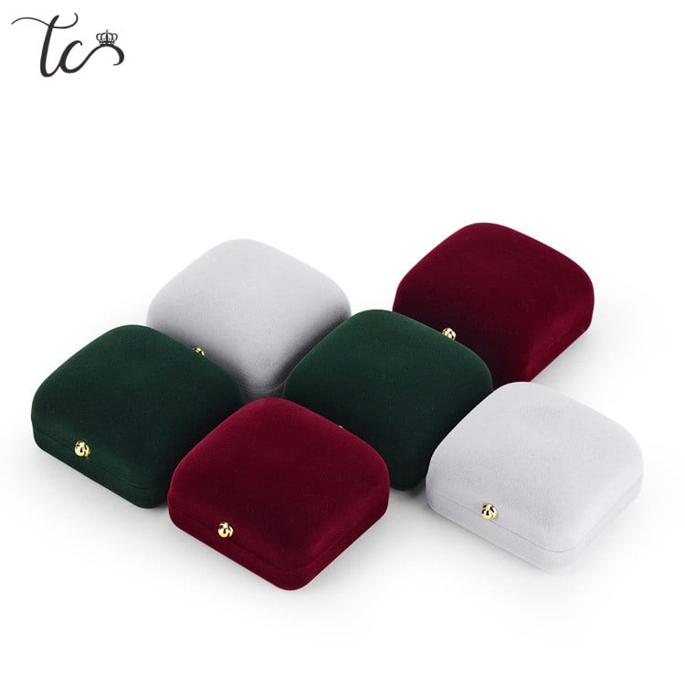 Gyűrűs ajándékcsomagoló doboz csecsebecsés doboz nyaklánc fülbevaló tartó ékszer kijelző és csomagolás De Joyas Para Colgar