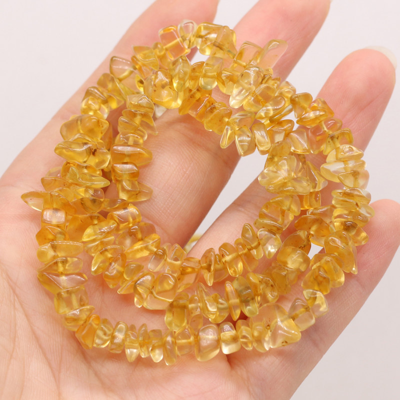 Nove perle od prirodnog kamena citrina 5-8 mm nepravilne šljunčane perle za izradu nakita DIY pribor za ogrlicu, narukvice, veleprodaja