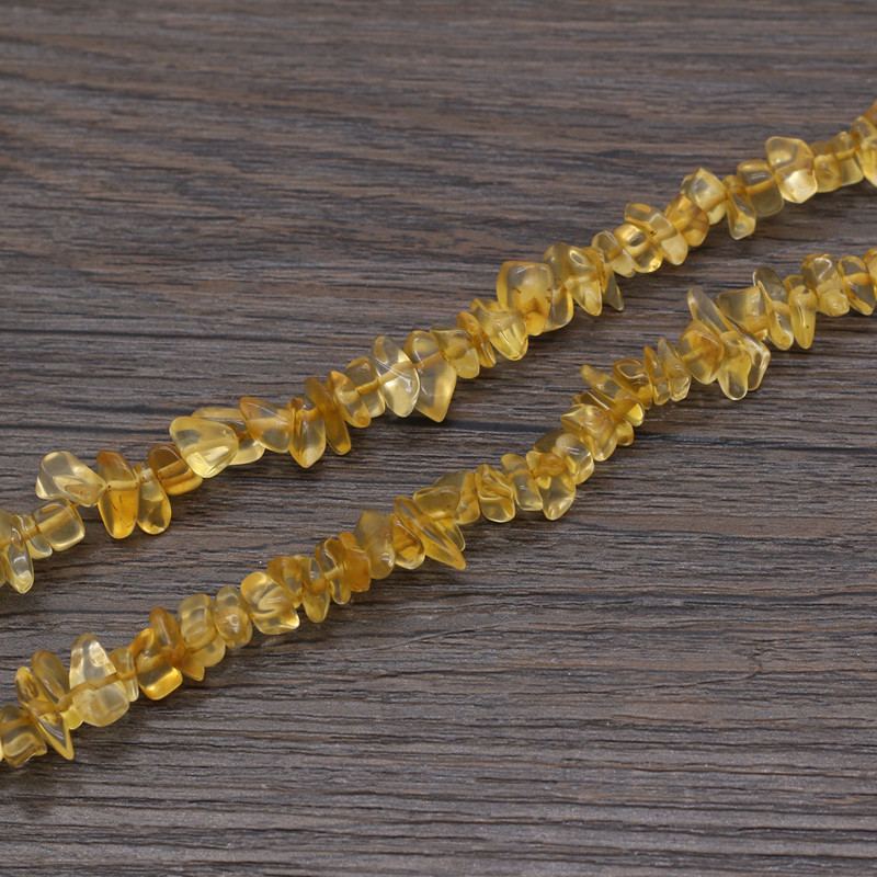Nove perle od prirodnog kamena citrina 5-8 mm nepravilne šljunčane perle za izradu nakita DIY pribor za ogrlicu, narukvice, veleprodaja
