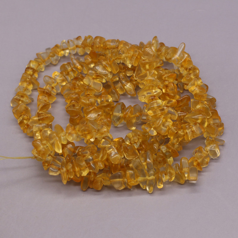 Nove perle od prirodnog kamena citrina 5-8 mm nepravilne šljunčane perle za izradu nakita DIY pribor za ogrlicu, narukvice, veleprodaja