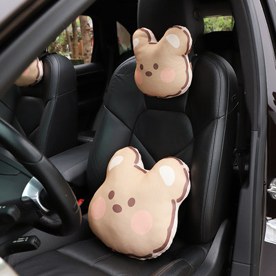 Cartoon Headrest Cute Rabbit Ice Silk Άνετο μαξιλάρι μέσης αυτοκινήτου Μαξιλάρι αυχένα αυτοκινήτου Εσωτερικά αξεσουάρ αυτοκινήτου