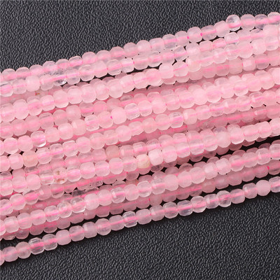 Perla od prirodnog granata Mala 2-3 mm fasetirana četvrtasta kvarca za izradu nakita Diy Ogrlica Narukvica Pribor za gležanj 15 inča/žila