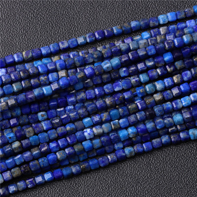 Perla od prirodnog granata Mala 2-3 mm fasetirana četvrtasta kvarca za izradu nakita Diy Ogrlica Narukvica Pribor za gležanj 15 inča/žila