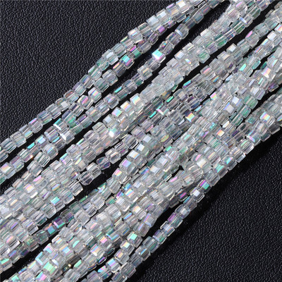 Perla od prirodnog granata Mala 2-3 mm fasetirana četvrtasta kvarca za izradu nakita Diy Ogrlica Narukvica Pribor za gležanj 15 inča/žila