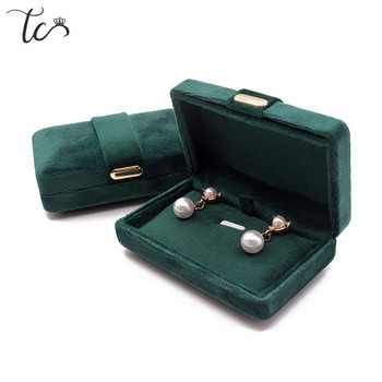 Υψηλής ποιότητας βελούδινο κρεμαστό κολιέ Κουτιά δώρου Δαχτυλίδι Σκουλαρίκια αποθήκευσης Κουτιά Delicate Jewelry Packaging