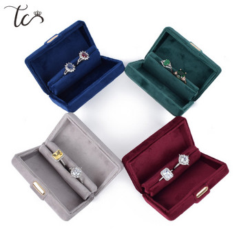 Υψηλής ποιότητας βελούδινο κρεμαστό κολιέ Κουτιά δώρου Δαχτυλίδι Σκουλαρίκια αποθήκευσης Κουτιά Delicate Jewelry Packaging