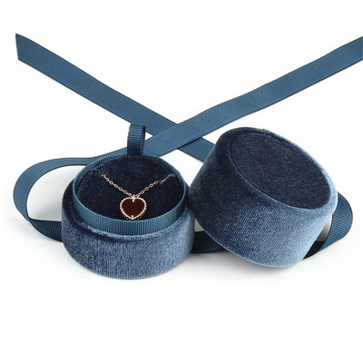 Baršunasta kutija Samtana kutija za drangulije Kutija za vjenčane darove Zaručnička kutija za prijedloge za prstene Držač za ogrlicu Spremnik Pakiranje za privjeske