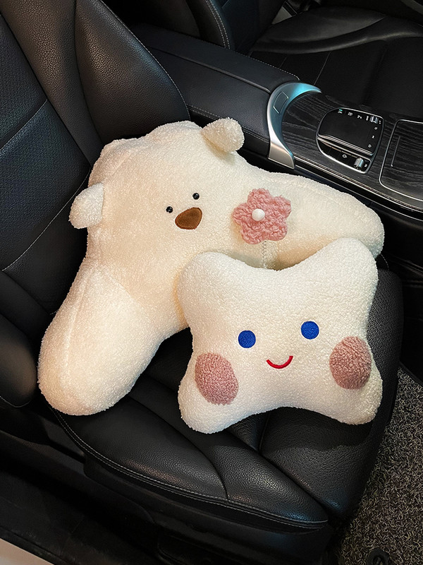 Novi plišani visokokvalitetni crtani slatki medvjed od jagoda Auto lumbalna potpora Naslon za glavu Jastuk za vrat Dodaci za unutrašnjost automobila