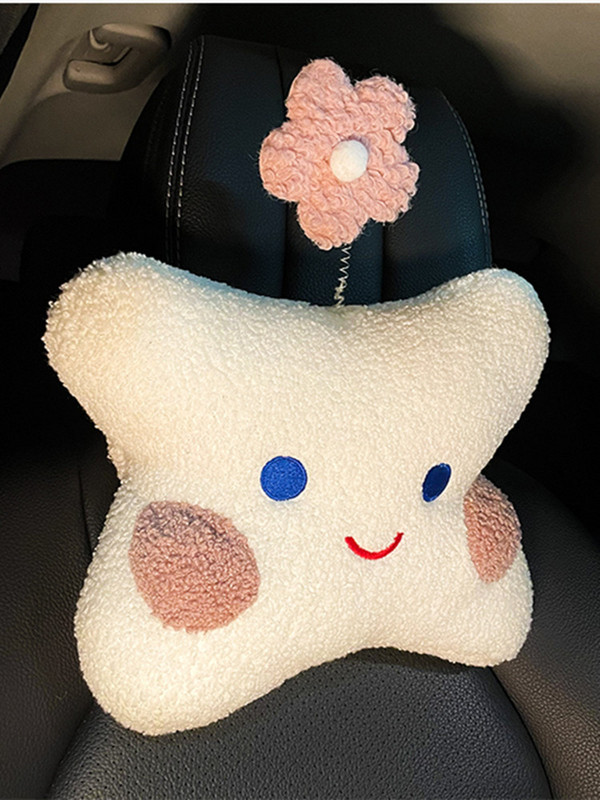 Novi plišani visokokvalitetni crtani slatki medvjed od jagoda Auto lumbalna potpora Naslon za glavu Jastuk za vrat Dodaci za unutrašnjost automobila