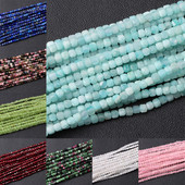 Vruća prirodna fasetirana kamena perla 2-3 mm mala kvadratna staklena kocka od kvarcnog granata Rasute perle za izradu nakita Dodaci za ručni rad