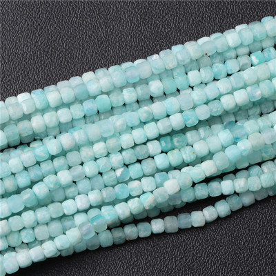 Vruća prirodna fasetirana kamena perla 2-3 mm mala kvadratna staklena kocka od kvarcnog granata Rasute perle za izradu nakita Dodaci za ručni rad