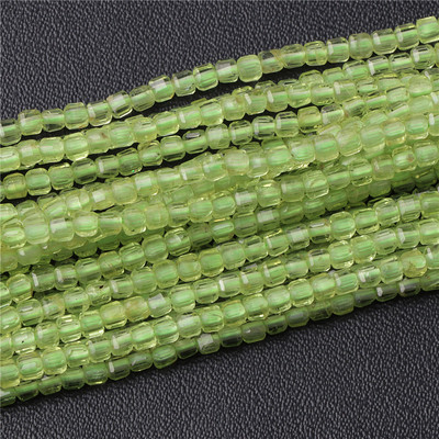 Vruća prirodna fasetirana kamena perla 2-3 mm mala kvadratna staklena kocka od kvarcnog granata Rasute perle za izradu nakita Dodaci za ručni rad