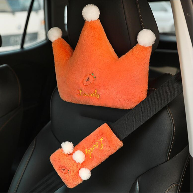 Autóbelső kiegészítők Crown Fruit Wasit ágyékpárna fejtámla párna párna autódíszek