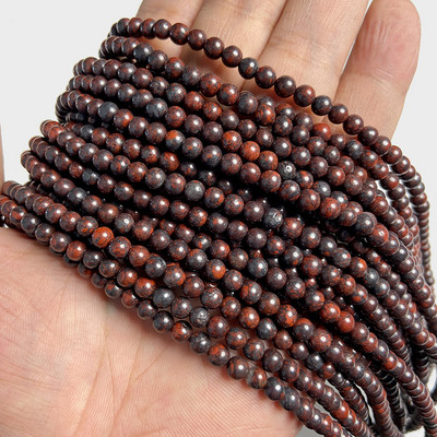 4 mm prirodni ružičasti rhdonite Agat Jaspers kamene perle Okrugle žadne kuglice labave razmaknice za izradu nakita DIY narukvica Accessori 15''