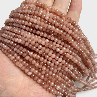 4 mm prirodni ružičasti rhdonite Agat Jaspers kamene perle Okrugle žadne kuglice labave razmaknice za izradu nakita DIY narukvica Accessori 15''