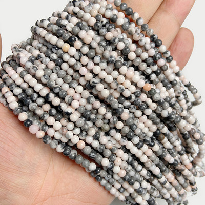 4 mm prirodni ružičasti rhdonite Agat Jaspers kamene perle Okrugle žadne kuglice labave razmaknice za izradu nakita DIY narukvica Accessori 15''