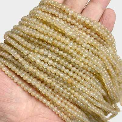 4 mm prirodni ružičasti rhdonite Agat Jaspers kamene perle Okrugle žadne kuglice labave razmaknice za izradu nakita DIY narukvica Accessori 15''