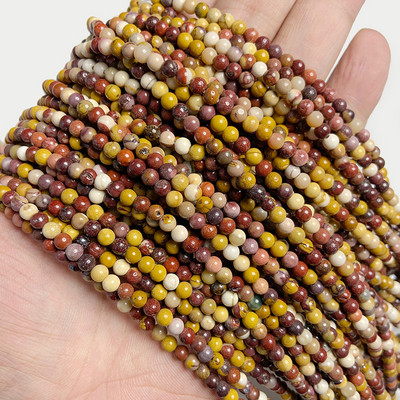 4 mm prirodni ružičasti rhdonite Agat Jaspers kamene perle Okrugle žadne kuglice labave razmaknice za izradu nakita DIY narukvica Accessori 15''