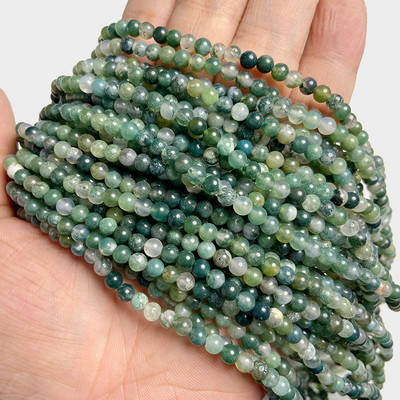 4 mm prirodni ružičasti rhdonite Agat Jaspers kamene perle Okrugle žadne kuglice labave razmaknice za izradu nakita DIY narukvica Accessori 15''