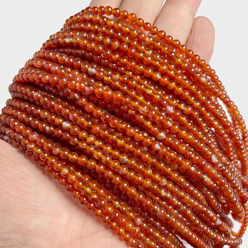 4 mm prirodni ružičasti rhdonite Agat Jaspers kamene perle Okrugle žadne kuglice labave razmaknice za izradu nakita DIY narukvica Accessori 15''