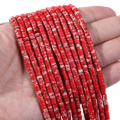 Novi dolazak Perle od ružičastog kamena Prirodni ružičasti kvarc Žad Jaspis Rondelle oblika Rasute perle za pribor za izradu nakita 2x4 mm