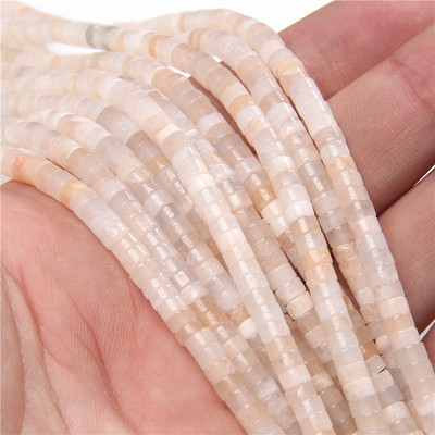 Novi dolazak Perle od ružičastog kamena Prirodni ružičasti kvarc Žad Jaspis Rondelle oblika Rasute perle za pribor za izradu nakita 2x4 mm