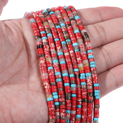 Novi dolazak Perle od ružičastog kamena Prirodni ružičasti kvarc Žad Jaspis Rondelle oblika Rasute perle za pribor za izradu nakita 2x4 mm