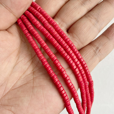 Novi dolazak Perle od ružičastog kamena Prirodni ružičasti kvarc Žad Jaspis Rondelle oblika Rasute perle za pribor za izradu nakita 2x4 mm