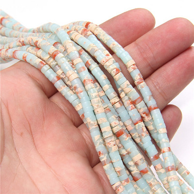 Novi dolazak Perle od ružičastog kamena Prirodni ružičasti kvarc Žad Jaspis Rondelle oblika Rasute perle za pribor za izradu nakita 2x4 mm