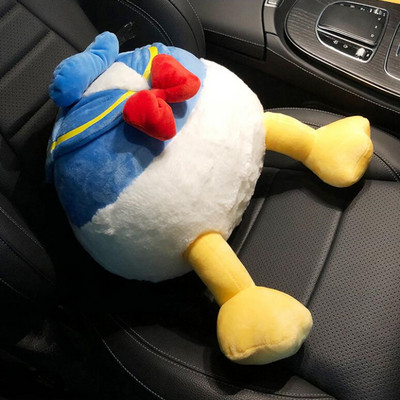 Pernă de pluș pentru mașină de desene animate Pernă de sprijin lombar Desene animată drăguță pernă pentru tetieră creativă pentru gât