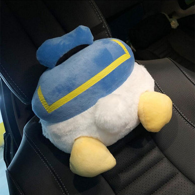 Pernă de pluș pentru mașină de desene animate Pernă de sprijin lombar Desene animată drăguță pernă pentru tetieră creativă pentru gât