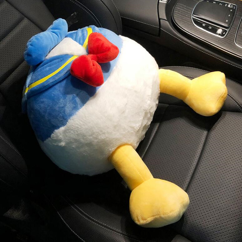 Pernă de pluș pentru mașină de desene animate Pernă de sprijin lombar Desene animată drăguță pernă pentru tetieră creativă pentru gât