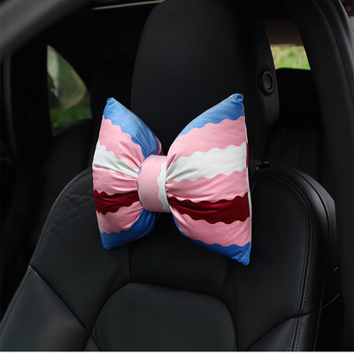 Novi jastuk za naslon za glavu automobila, slatka šarena duga, kreativni jastuk za vrat za automobil, lumbalni jastuk za pojas, unutarnja dekoracija automobila