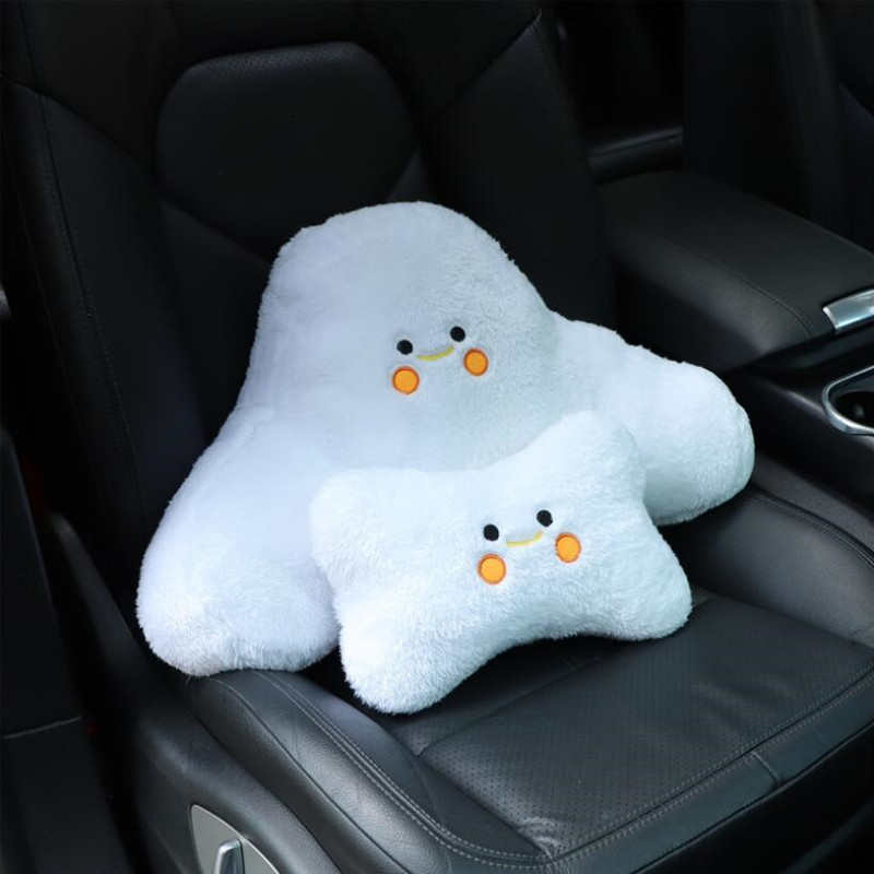 Nova zima, jesen, slatki crtani osmijeh, plišani ukrasi za unutrašnjost automobila, jastuk za oko struka i vrata