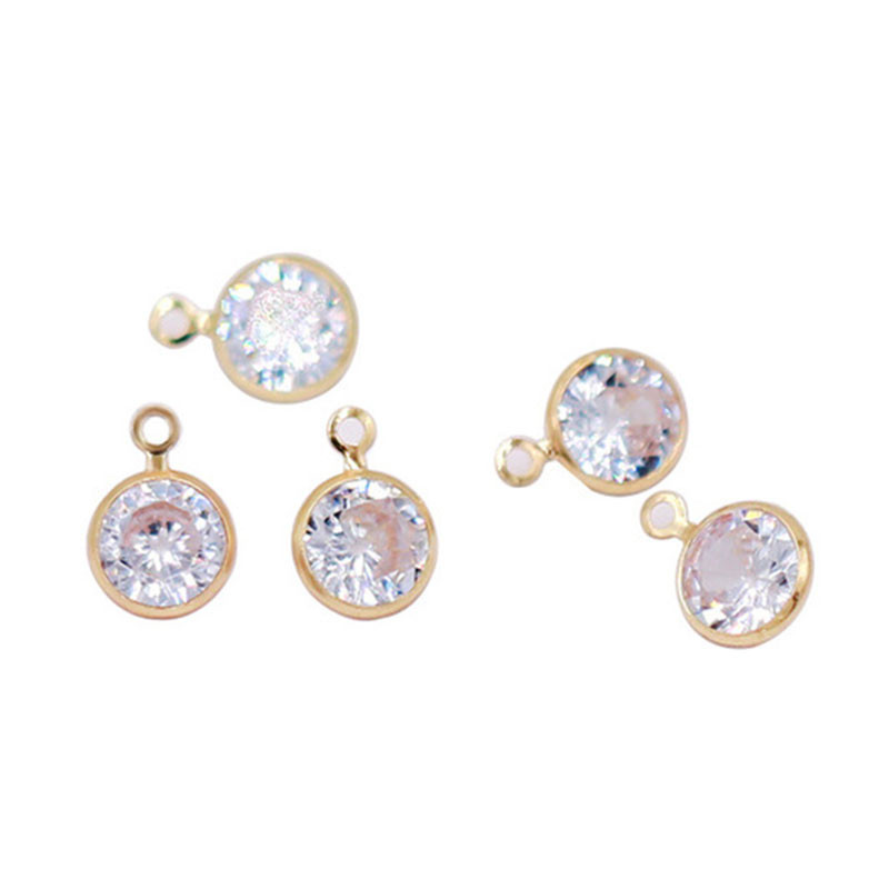 5 komada Geometrijski privjesci s umetnutim cirkonom Okvir zlatne boje Mali privjesci za izradu nakita DIY Naušnice Ogrlica Dodaci za privjeske